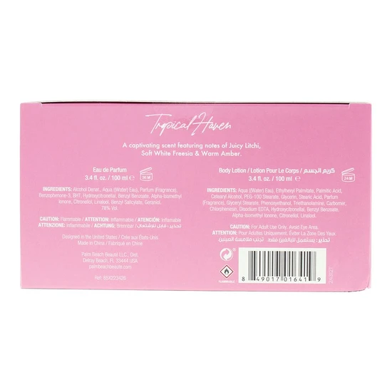 Caribbean Joe Tropical Haven Eau De Parfum + Body Lotion Gift Set 100ml