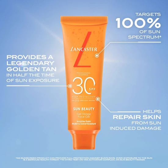 Lancaster Sun Sport Invisible Face Gel SPF 30 50ml