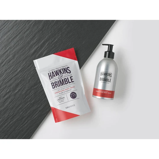 Hawkins & Brimble Energising Body Wash Refill Pouch: 500ml