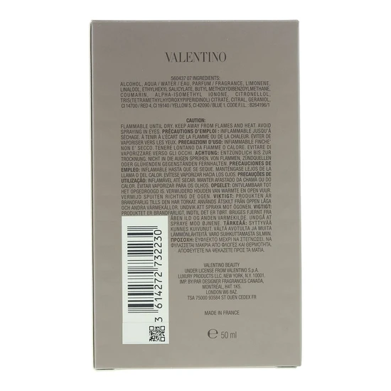 Valentino Uomo Eau De Toilette 50ml