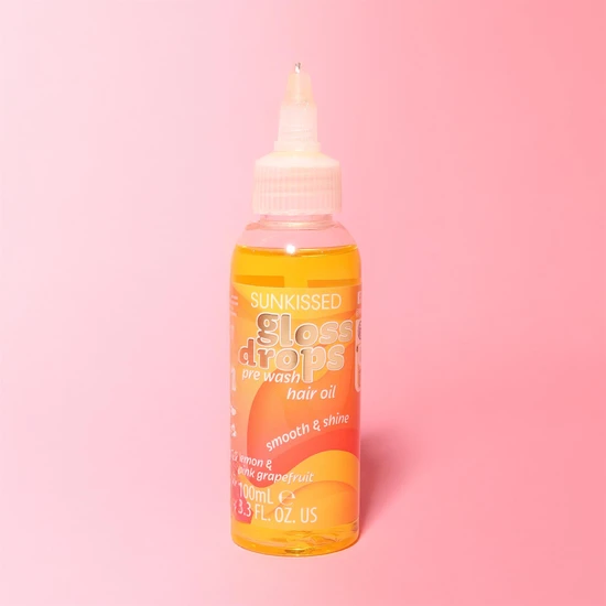 Sunkissed Gloss Drops Pre Wash Hair Oil Lemon & Pink Grapefruit