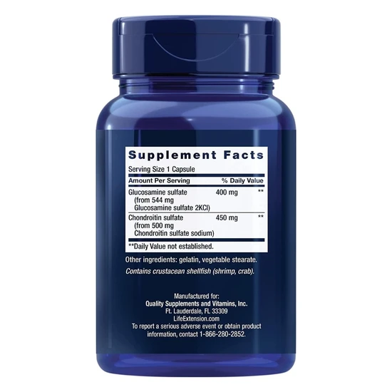 Life Extension Glucosamine/Chondroitin Capsules 100 Capsules