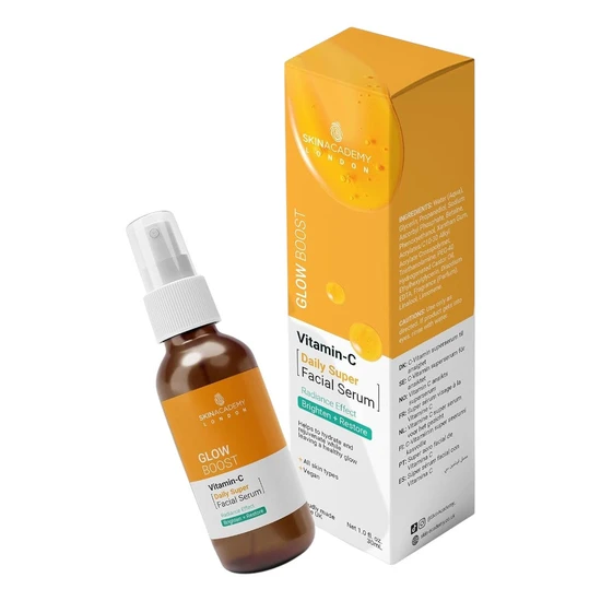 Skin Academy Glow Boost Vitamin C Daily Super Facial Serum 30ml
