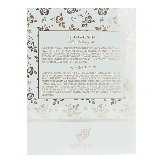 Afnan Souvenir Floral Bouquet Eau De Parfum 100ml
