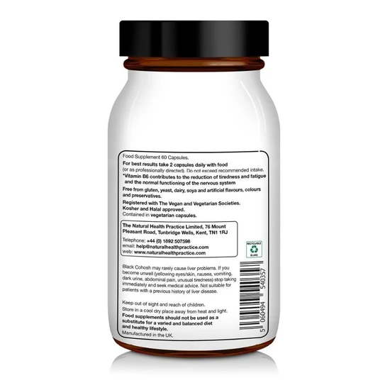 Natural Health Practice NHP Black Cohosh Nutrition Support Capsules 60 Capsules