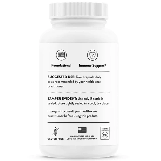 Thorne Zinc Bisglycinate 30mg Capsules 60 Capsules