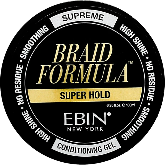 Ebin New York Braid Formula Conditioning Gel Super Hold Supreme 180ml