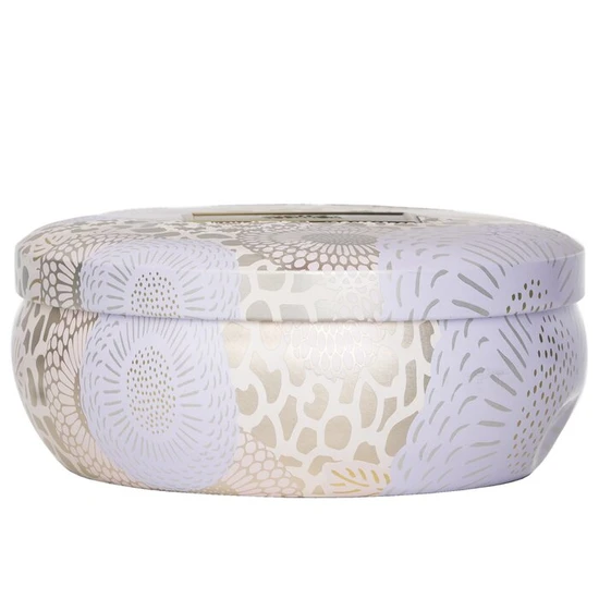 VOLUSPA 3 Wick Decorative Tin Candle Santal Vanille 340g