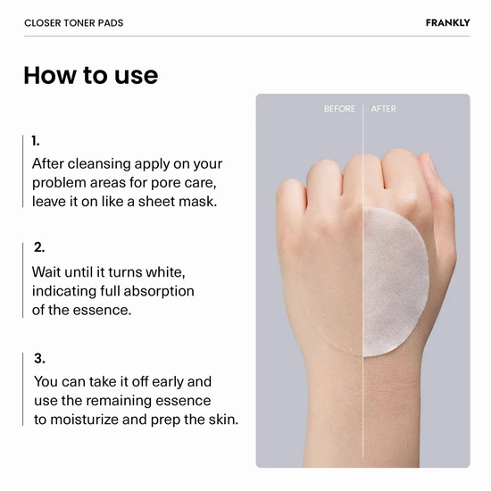 FRANKLY Closer Pore Tightening Toner Pads 105ml