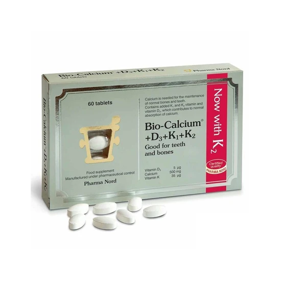Pharmanord Pharma Nord Bio Calcium + D3 + K 500mg Tablets 60 Tablets