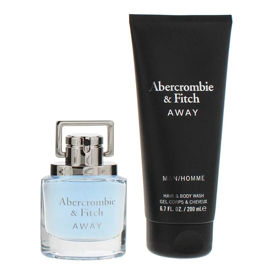 Abercrombie & Fitch Away Man Gift Set 50ml Eau De Toilette + 200ml Hair & Body Wash