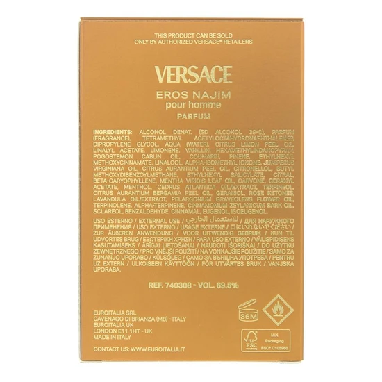 Versace Eros Najim Eau De Parfum 50ml