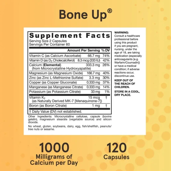 Jarrow Formulas BoneUp Capsules 120 Capsules