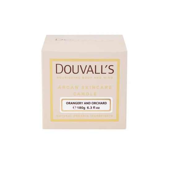 Douvall's Argan Massage Candle Orangery Orchard 180g