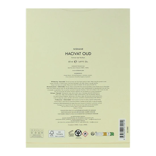 Nishane Hacivat Oud Extrait De Parfum 50ml