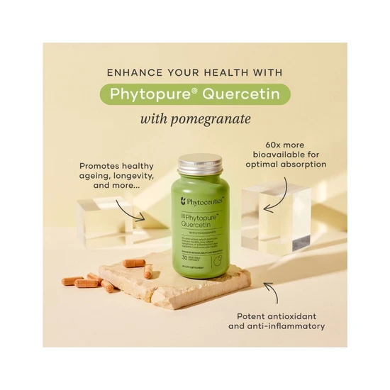 Phytoceutics Phytopure Quercetin + Pomegranate Capsules 30 Capsules