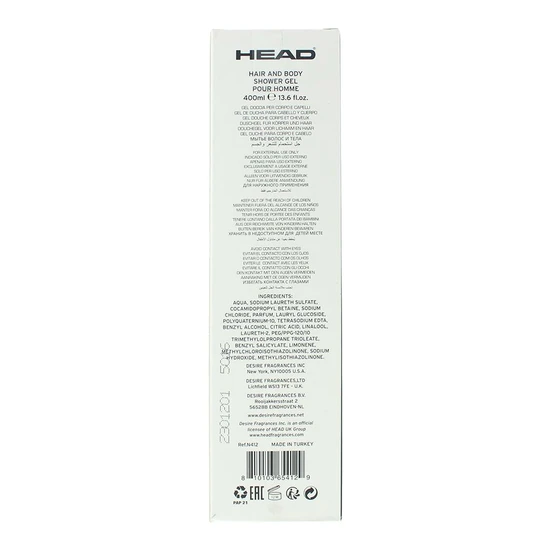 Head Motion Hair & Body Shower Gel 400ml