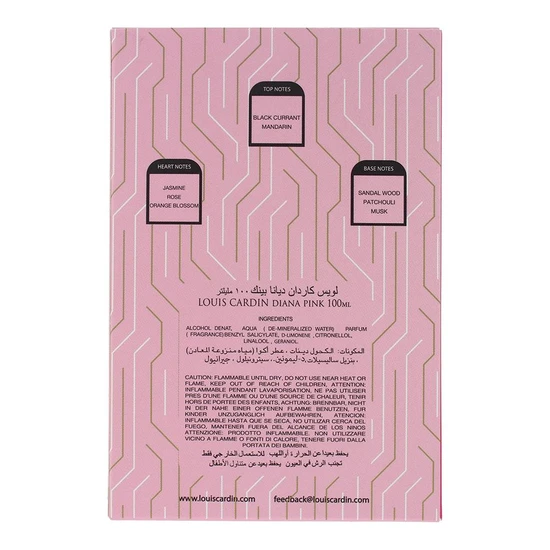 Louis Cardin Diana Pink Eau De Parfum 100ml