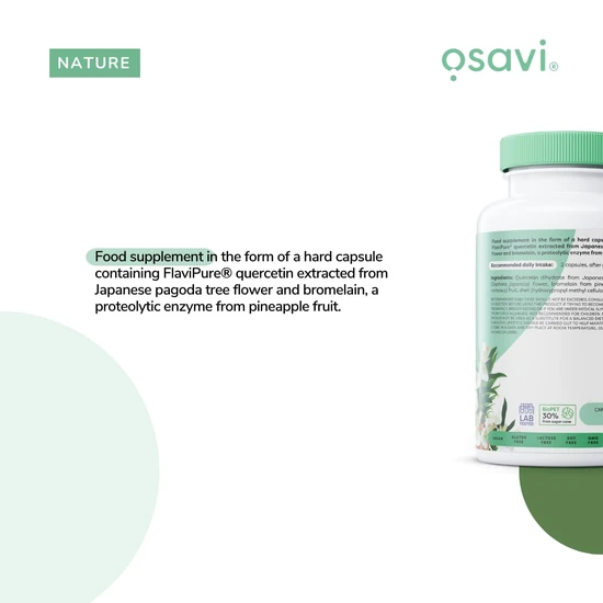 Osavi Quercetin With Bromelain 60 Capsules