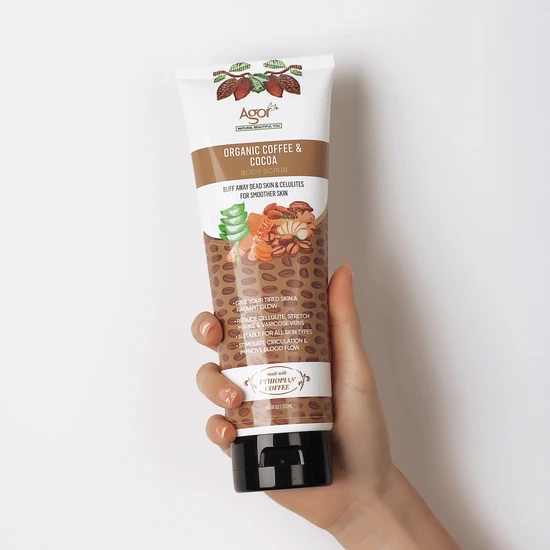 Agor Organic Coffee & Cocoa Body Scrub 300ml