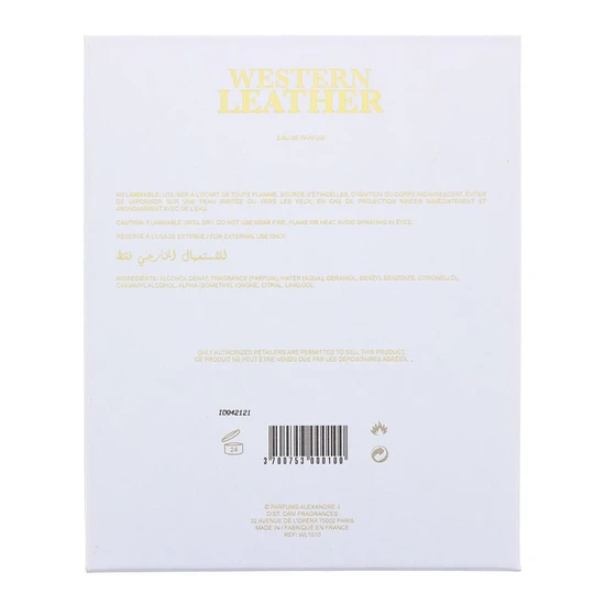 Alexandre.J Western Leather White Eau De Parfum 100ml