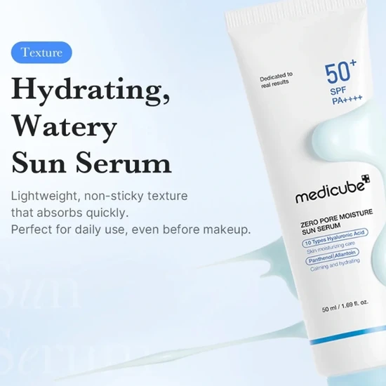 Medicube Zero Pore Moisture Sun Serum SPF 50+ 50ml