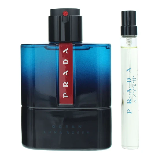 Prada Luna Rossa Ocean Eau De Toilette Gift Set 100ml + 10ml