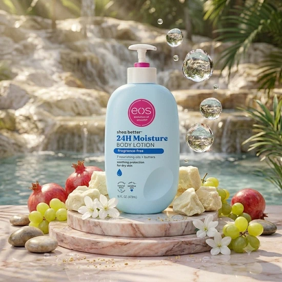 Eos Shea Better Sensitive Fragrance Free Body Lotion 473ml