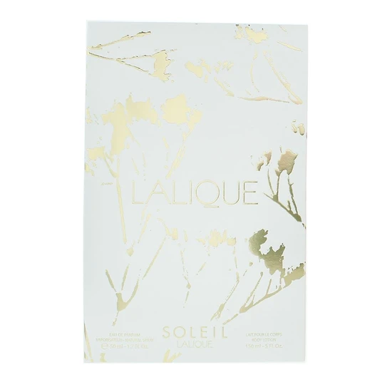 Lalique Soleil Eau De Parfum Gift Set 50ml Eau De Parfum + 150ml Body Lotion