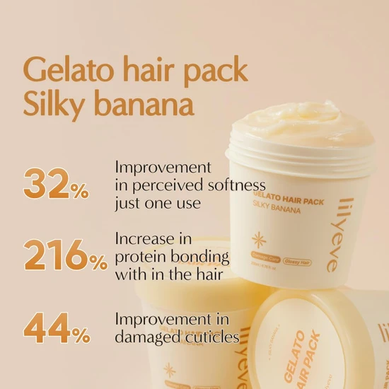 LILYEVE Gelato Hair Pack #silky Banana 200ml
