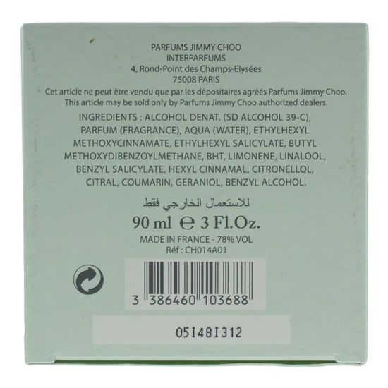 Jimmy Choo Floral Eau De Toilette 90ml