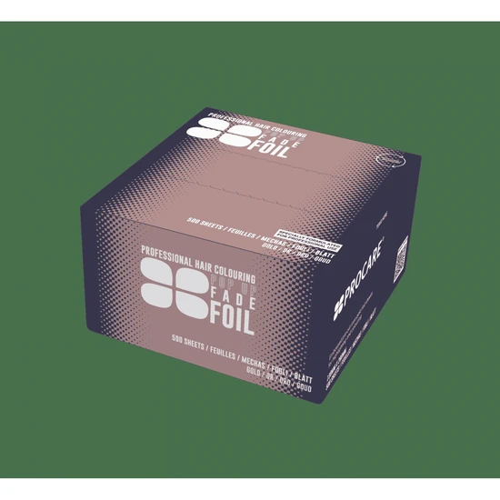 ProCare Professional Hair Colouring Embossed Pop Up Fade Foil Gold 500 Sheets