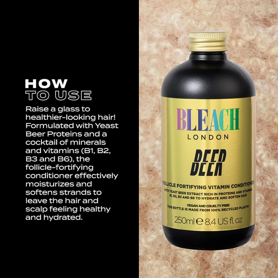 BLEACH LONDON Beer Follicle Fortifying Vitamin Conditioner 250ml