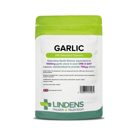 Lindens Garlic 1000mg Capsules 200 Capsules