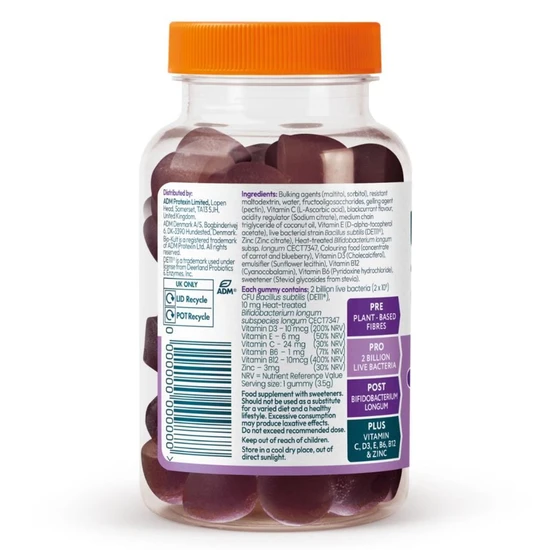 Bio-Kult 3-in-1 Biotic Blend Teen Blackcurrant Gummies 30 Gummies