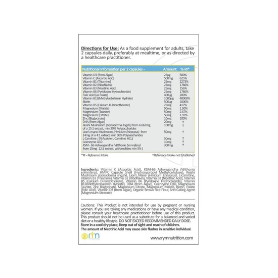 RYM Nutrition Brain Formula Capsules 60 Capsules