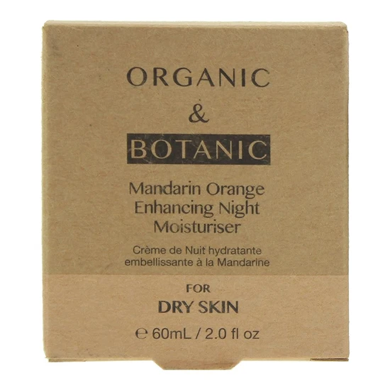 Organic & Botanic Mandarin Orange Enhancing Night Moisturiser 60ml