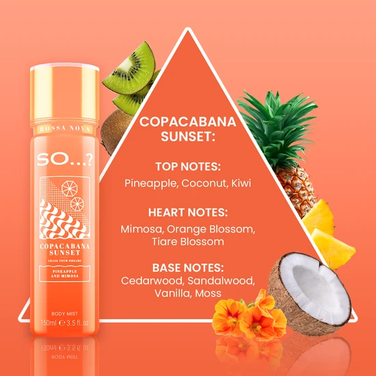 SO...? Bossa Nova Copacabana Sunset Body Mist 150ml