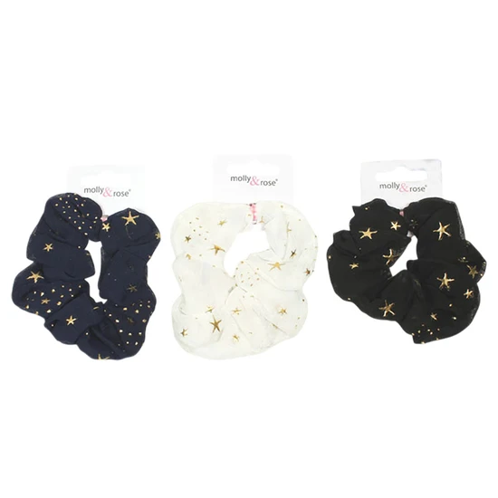 Molly And Rose Regular Star Print Scrunchie 10 cm / assorted