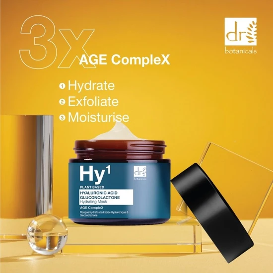 Dr Botanicals Hyaluronic Acid 1% & Gluconolactone Mask 60ml