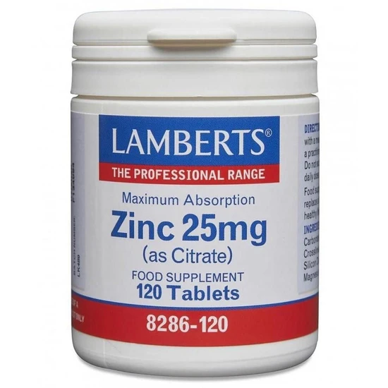 Lamberts Zinc 25mg Tablets 120 Tablets