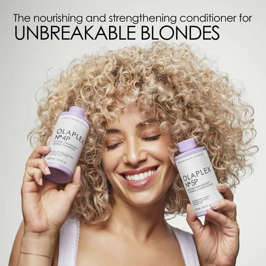 Olaplex No.4p Blonde Enhancer Toning Shampoo & No. 5p Blonde Enhancer Toning Conditioner 250ml Duo