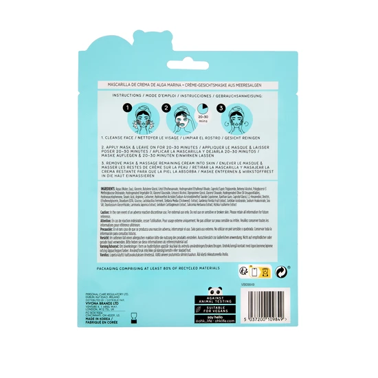 Oh k! Marine Algae & Sea Clay Cream Sheet Mask Pack of 5