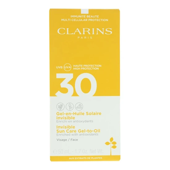 Clarins Invisible Sun Care Gel To Oil SPF 30 50ml