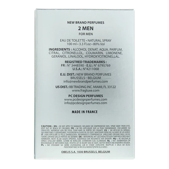 New Brand 2 Men Eau De Toilette 100ml
