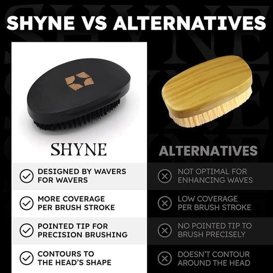 SHYNE Wave & Beard Hard Curved Hair Brush
