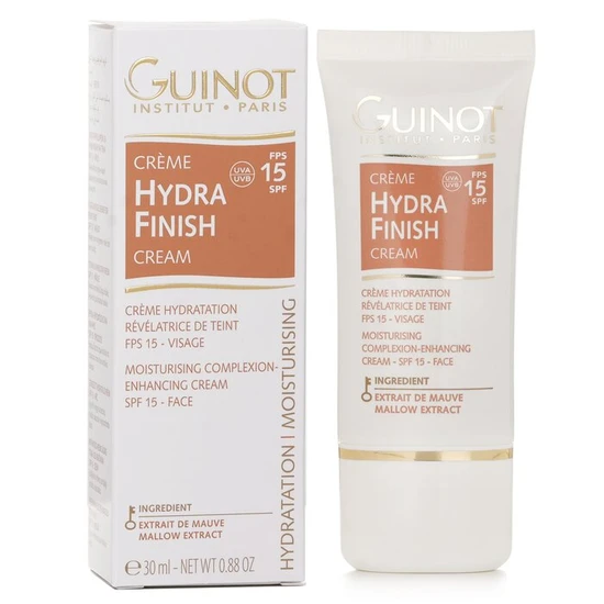 Guinot Creme Hydra Finish Face Moisturiser Complexion Enhancer SPF 15 30ml