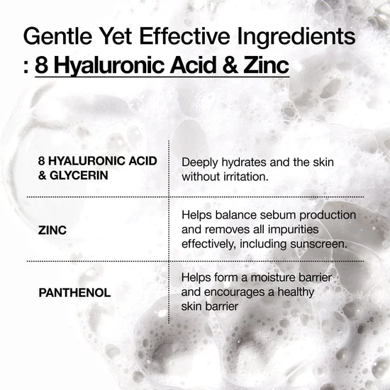 ANUA 8 Hyaluronic Acid Hydrating Gentle Foaming Cleanser 150ml