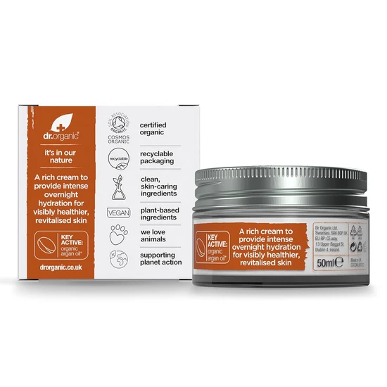 Dr. Organic Bioactive Skin Care Organic Moroccan Argan Oil Night Cream 50ml