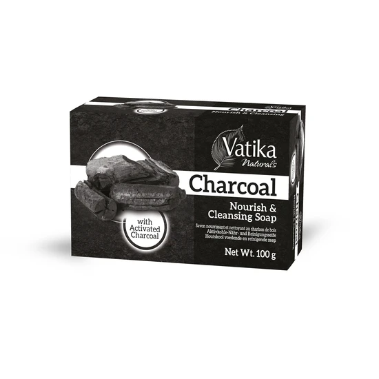 Dabur Vatika Naturals Nourish & Cleansing Charcoal Soap 100g